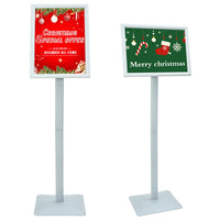Supporto Poster a Piedistallo Argento 32,5 x 27 x 126 cm 42030063