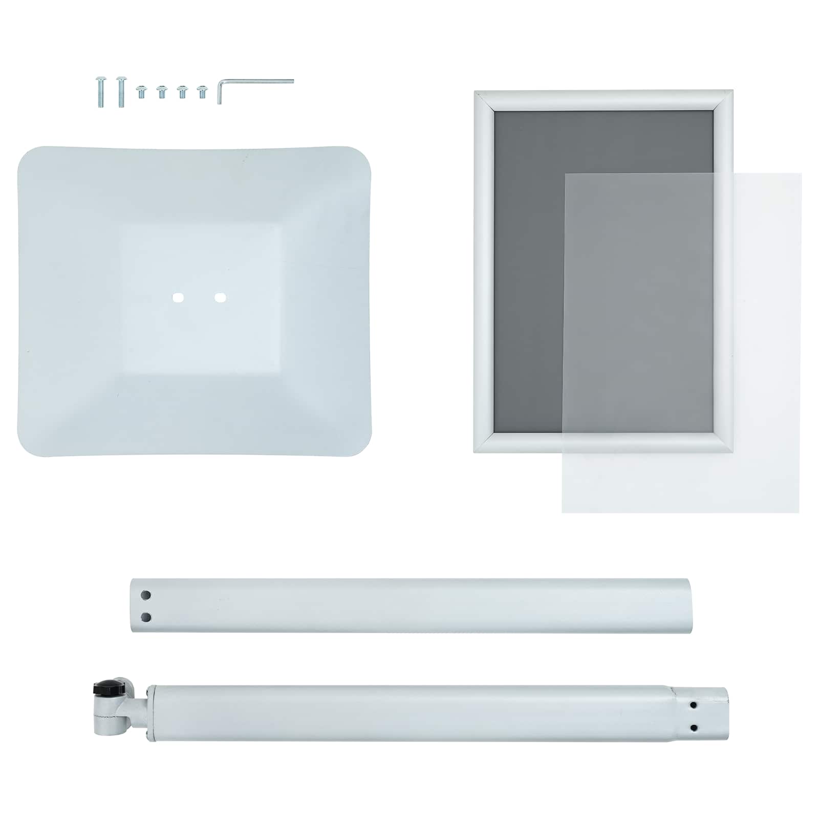 Supporto Poster a Piedistallo Argento 32 x 27 x 119 cm 42030064