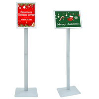 Supporto Poster a Piedistallo Argento 32 x 27 x 119 cm 42030064