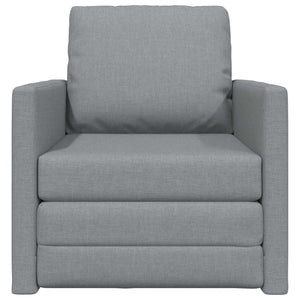 Divano Letto Pieghevole Grigio chiaro 74 x 77 x 81 cm Tessuto 42030489