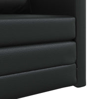 Divano Letto Pieghevole Nero 74 x 77 x 81 cm PVC 42030492