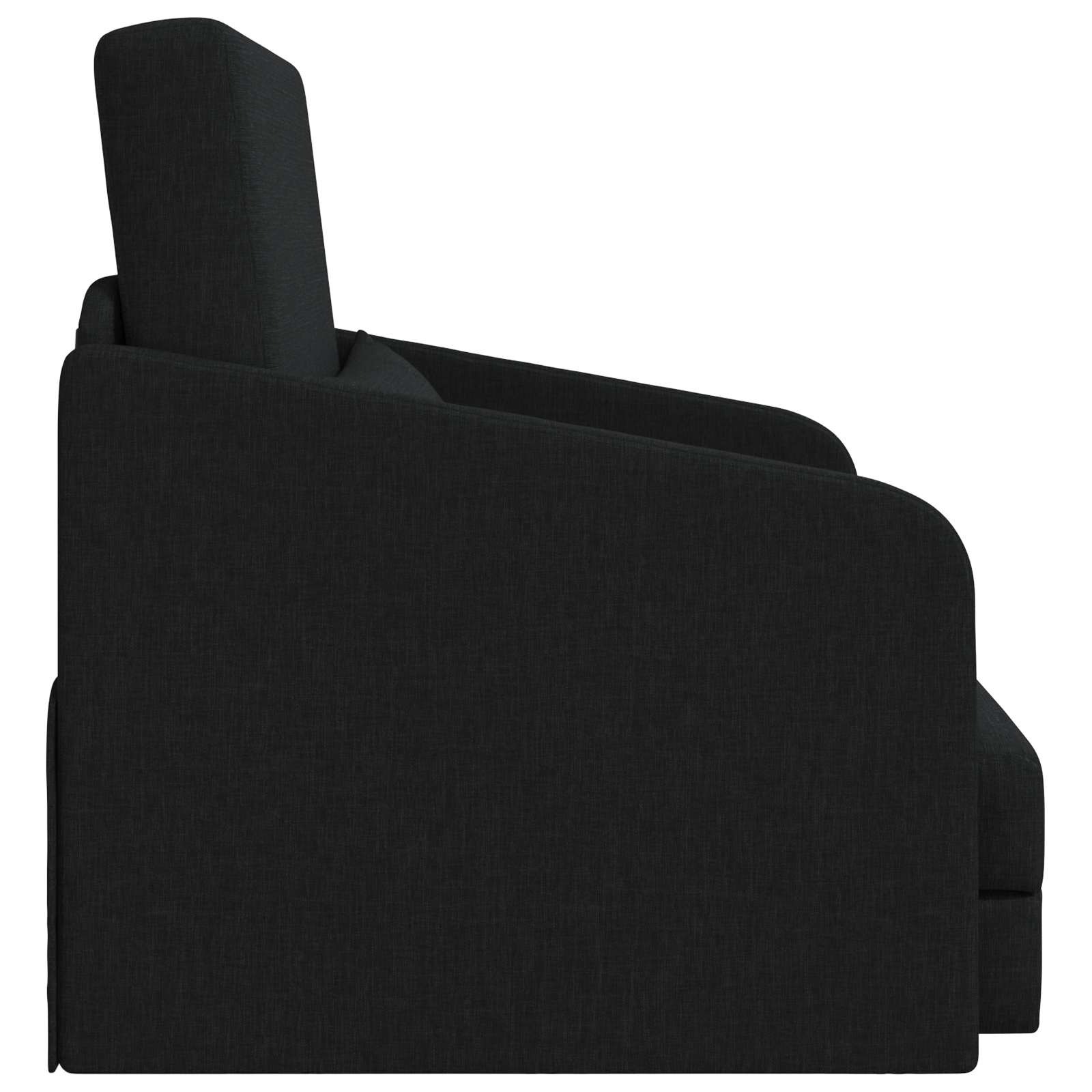 Divano Letto Pieghevole Nero 65 x 80 x 83 cm Tessuto 42030496