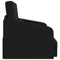 Divano Letto Pieghevole Nero 65 x 80 x 83 cm Tessuto 42030496