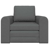 Divano Letto Pieghevole Grigio scuro 98 x 71 x 83 cm Tessuto 42030501