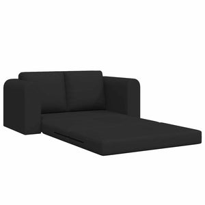 Divano Letto Pieghevole Nero 148 x 71 x 83 cm Tessuto 42030508