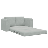 Divano Letto Pieghevole Grigio chiaro 148 x 71 x 83 cm Velluto 42030509