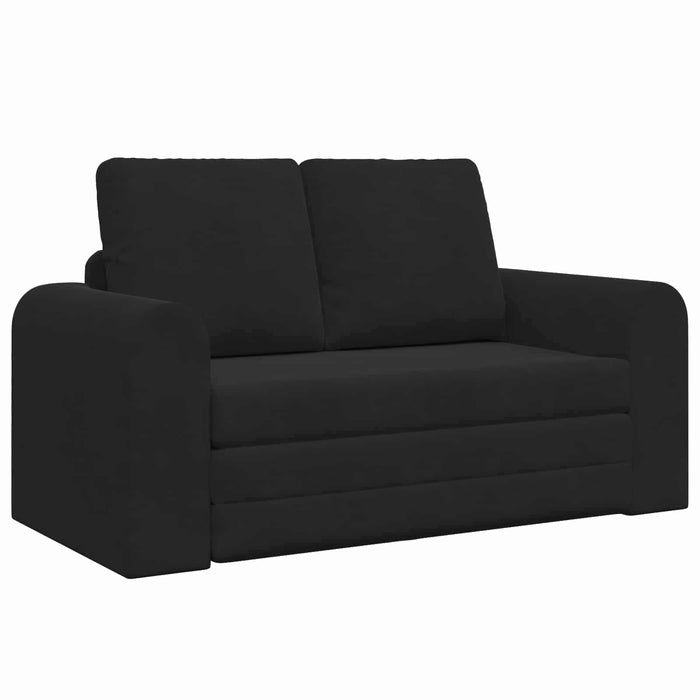 Divano Letto Pieghevole Nero 148 x 71 x 83 cm Velluto 42030511