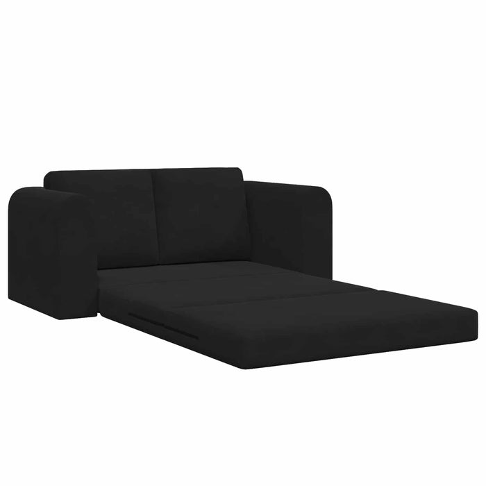 Divano Letto Pieghevole Nero 148 x 71 x 83 cm Velluto 42030511