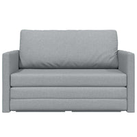 Divano Letto Pieghevole Grigio chiaro 124 x 71 x 78 cm Tessuto 42030512