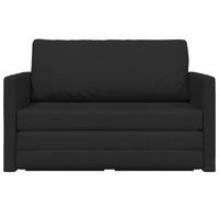 Divano Letto Pieghevole Nero 124 x 71 x 78 cm Tessuto 42030514