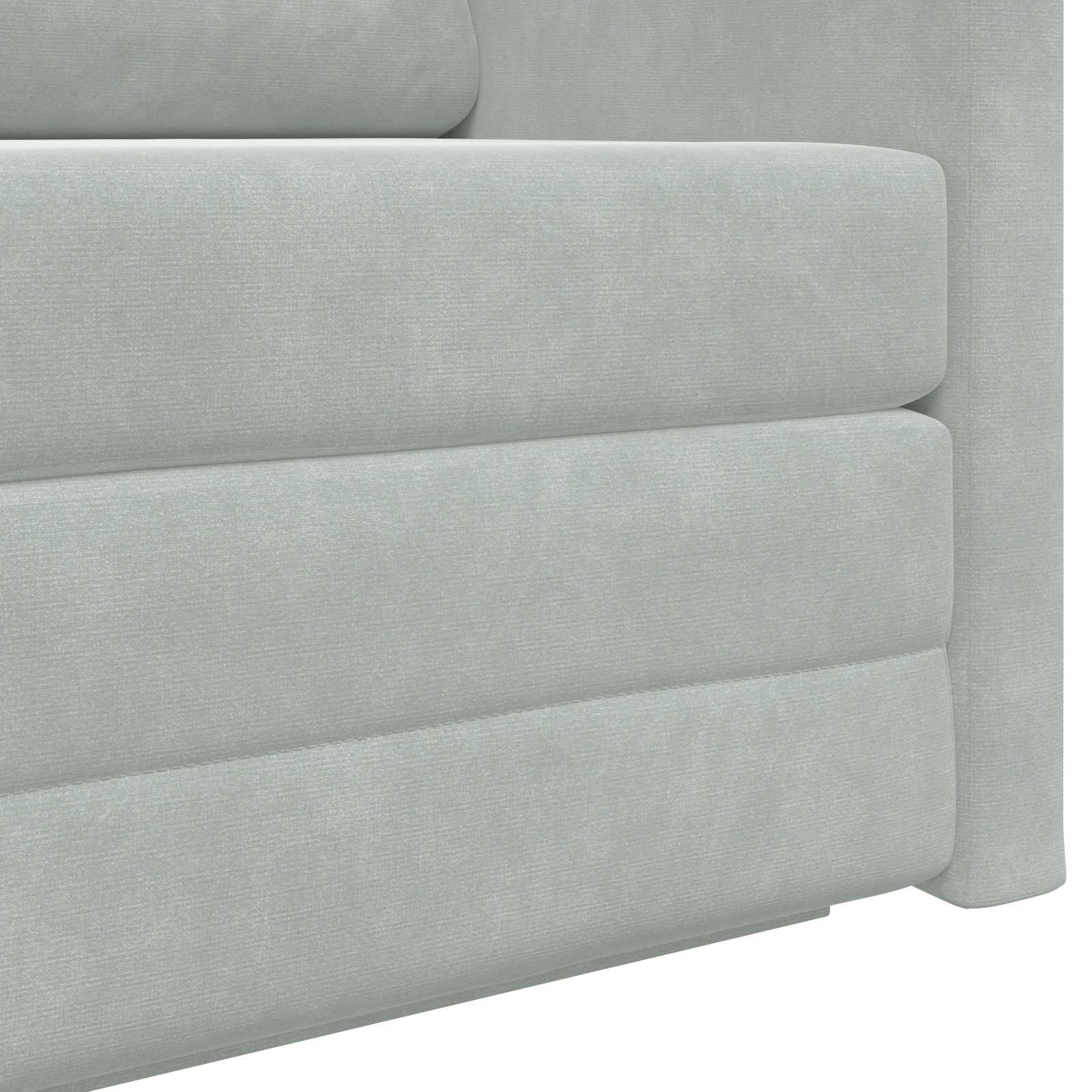 Divano Letto Pieghevole Grigio chiaro 124 x 71 x 78 cm Velluto 42030515