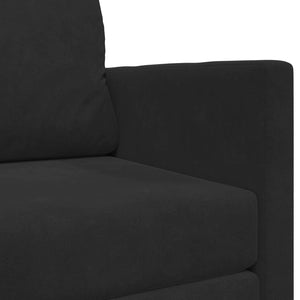 Divano Letto Pieghevole Nero 124 x 71 x 78 cm Velluto 42030517