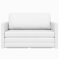 Divano Letto Pieghevole Bianco 124 x 71 x 78 cm PVC 42030519