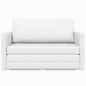 Divano Letto Pieghevole Bianco 124 x 71 x 78 cm PVC 42030519