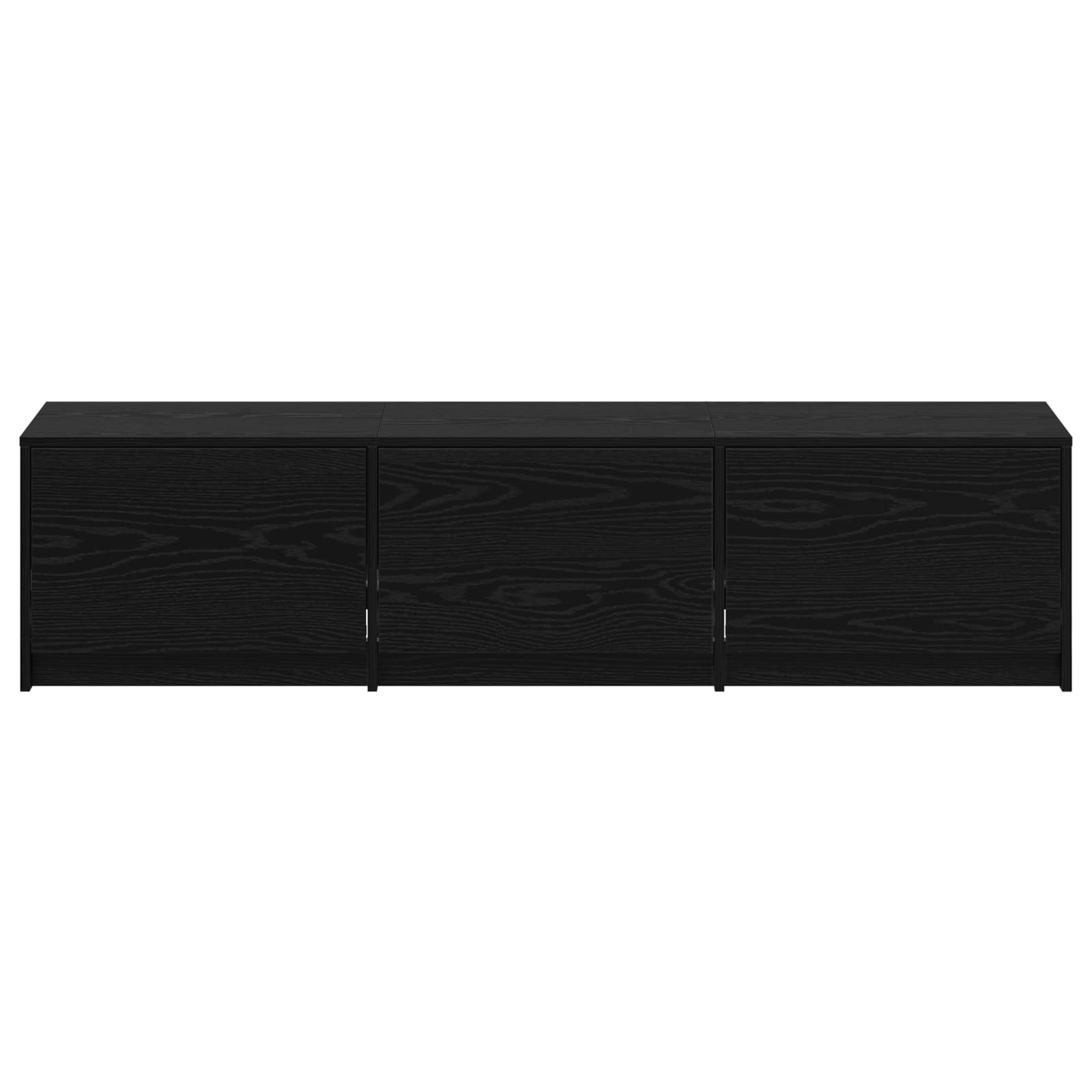 Mobile TV Rovere Nero 165 x 34 x 40 cm Legno multistrato 8006552