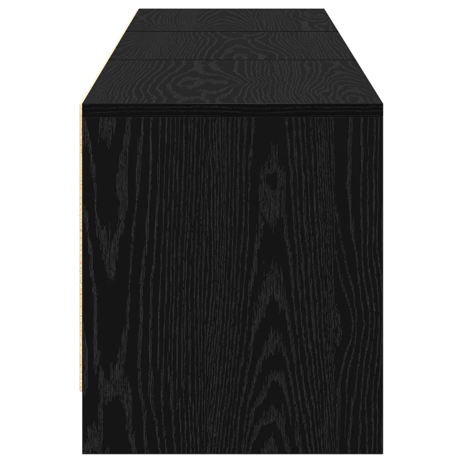 Mobile TV Rovere Nero 165 x 34 x 40 cm Legno multistrato 8006552