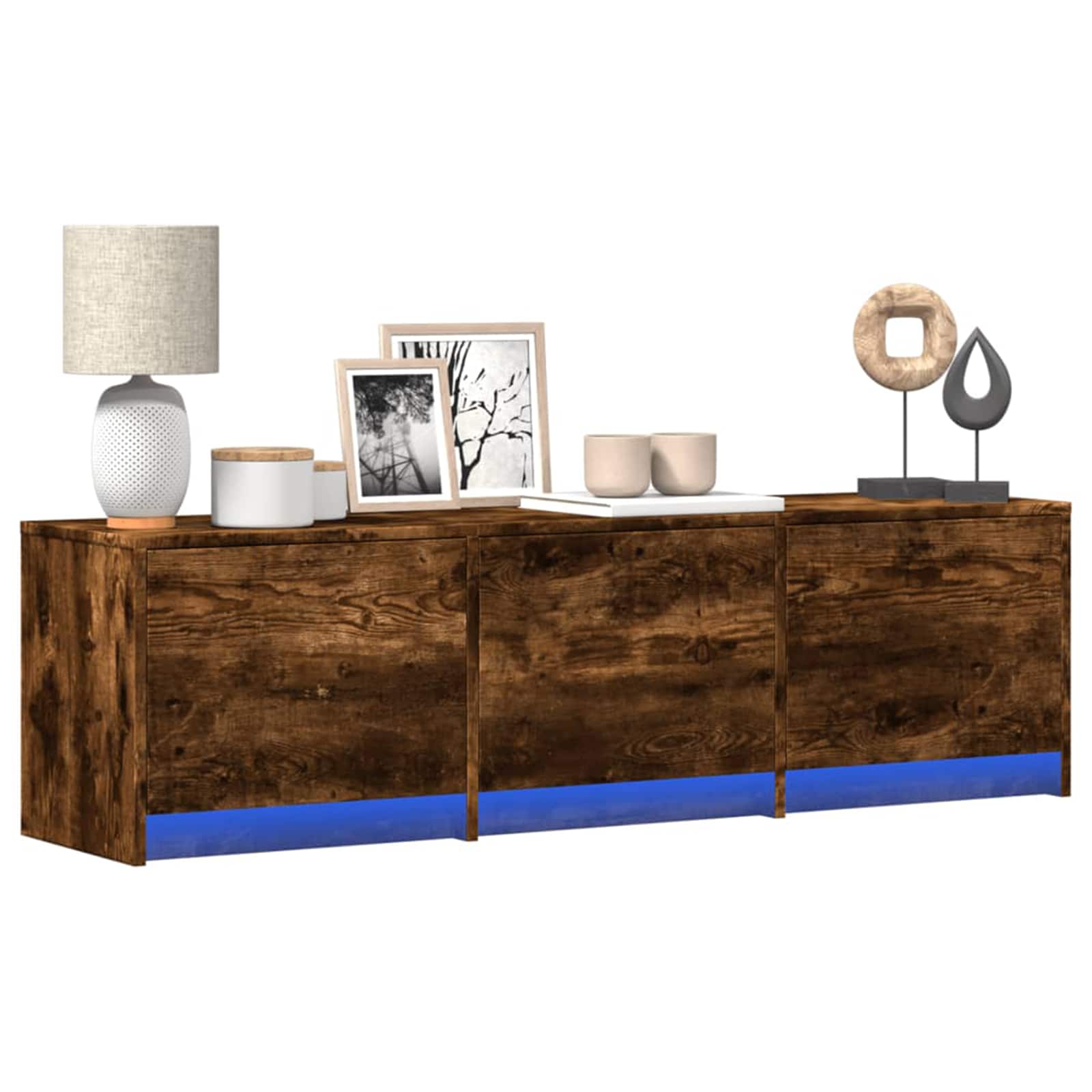 Mobile TV Rovere fumé 140 x 34 x 40 cm Legno multistrato 8006559