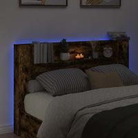 Testata con Mobile e LED Rovere fumé 160 x 16,5 x 103,5 cm 8006568