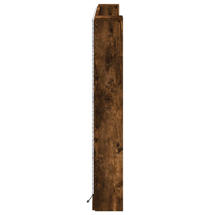 Testata con Mobile e LED Rovere fumé 160 x 16,5 x 103,5 cm 8006568