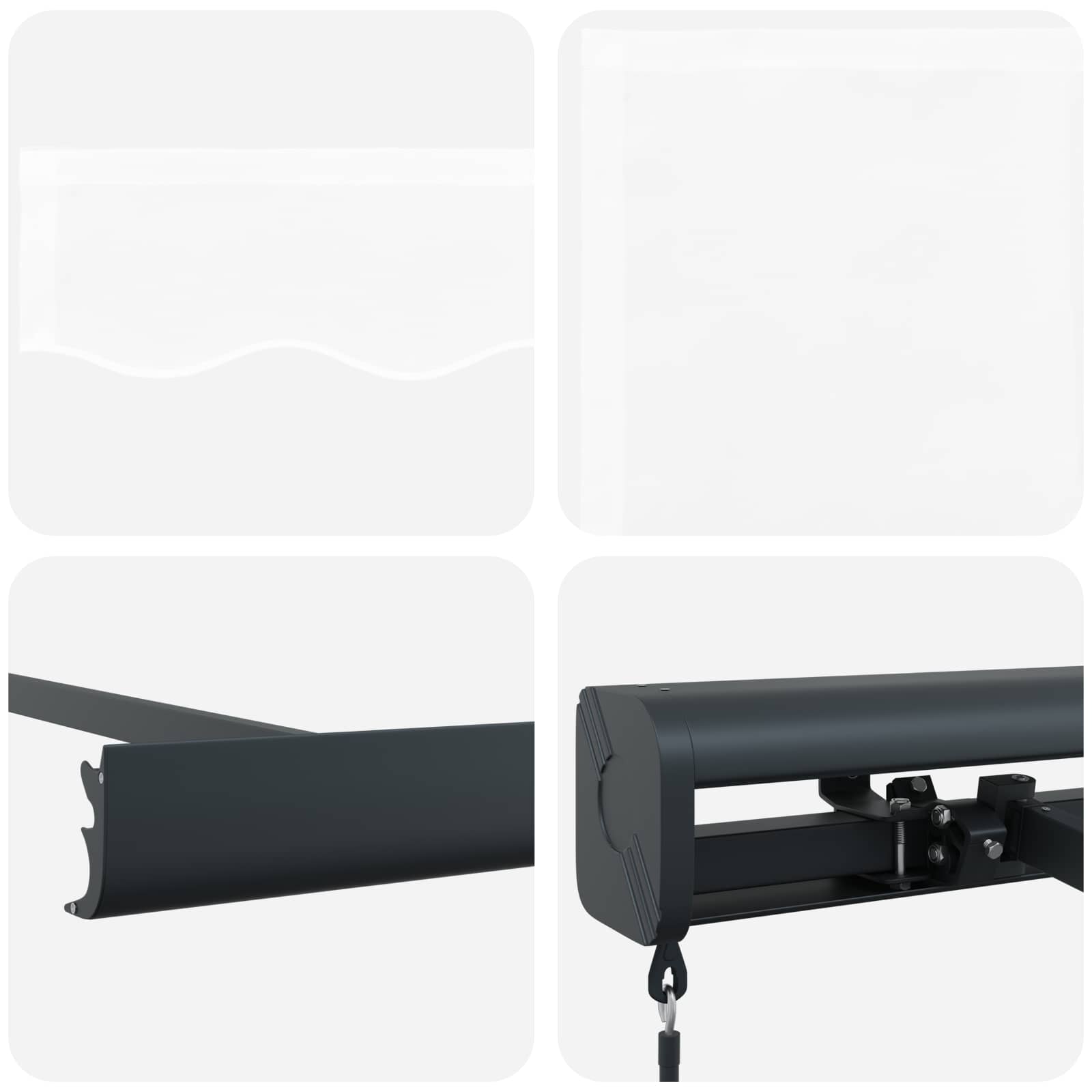 Tenda Retrattile Bianco 4 ×3 m Tela 3420206