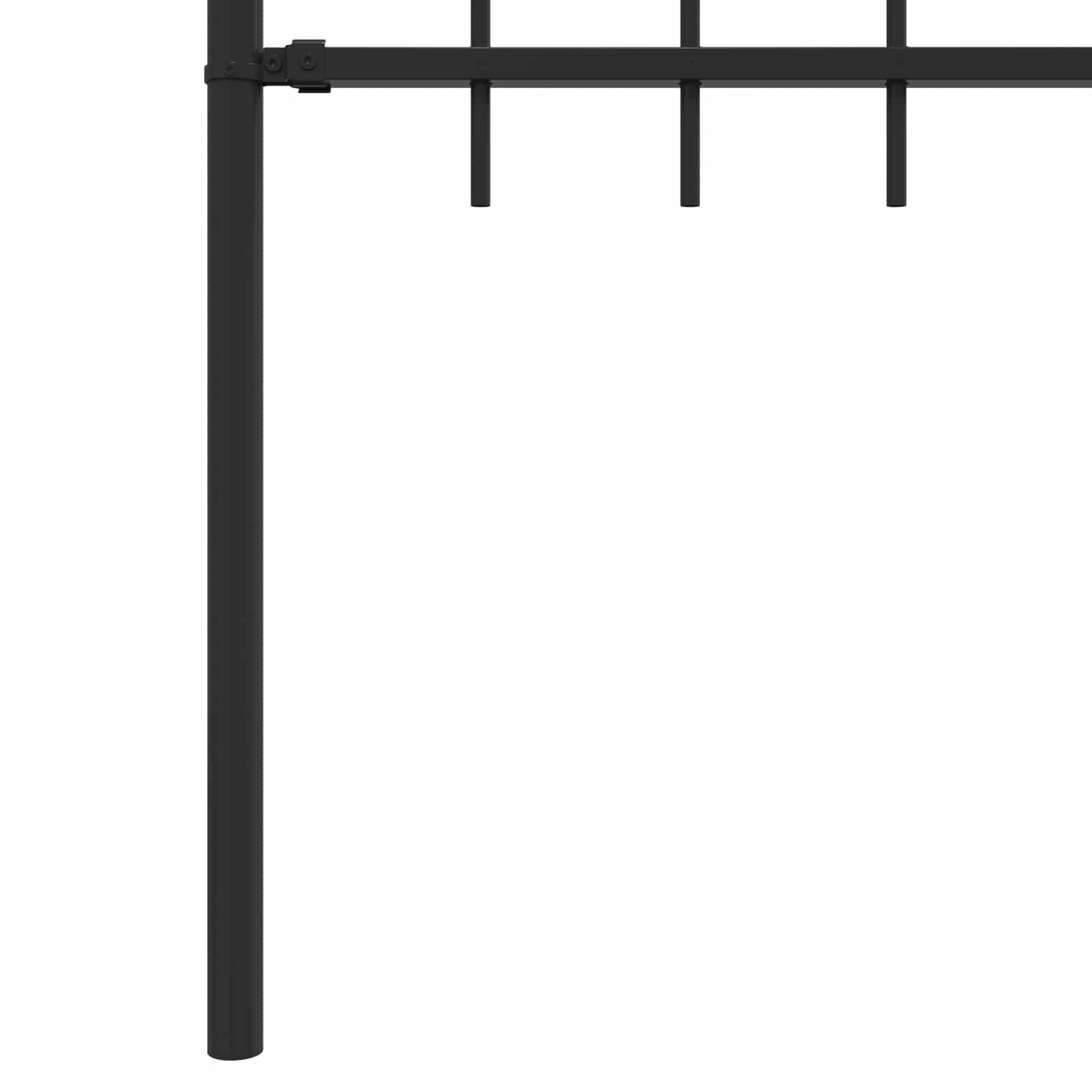 Recinzione a punte Nero 200 x 130 cm 42030080