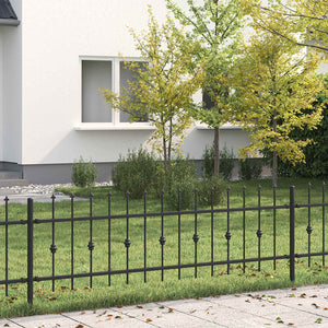 Recinzione a punte Nero 200 x 130 cm 42030080