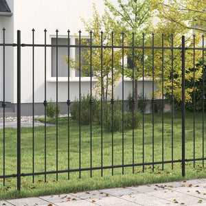 Recinzione a punte Nero 200 x 200 cm 42030084