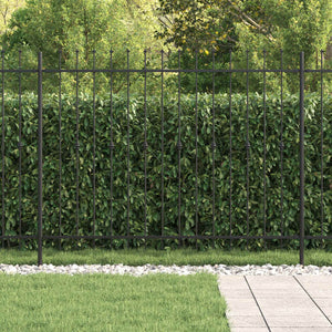 Recinzione a punte Nero 200 x 200 cm 42030084