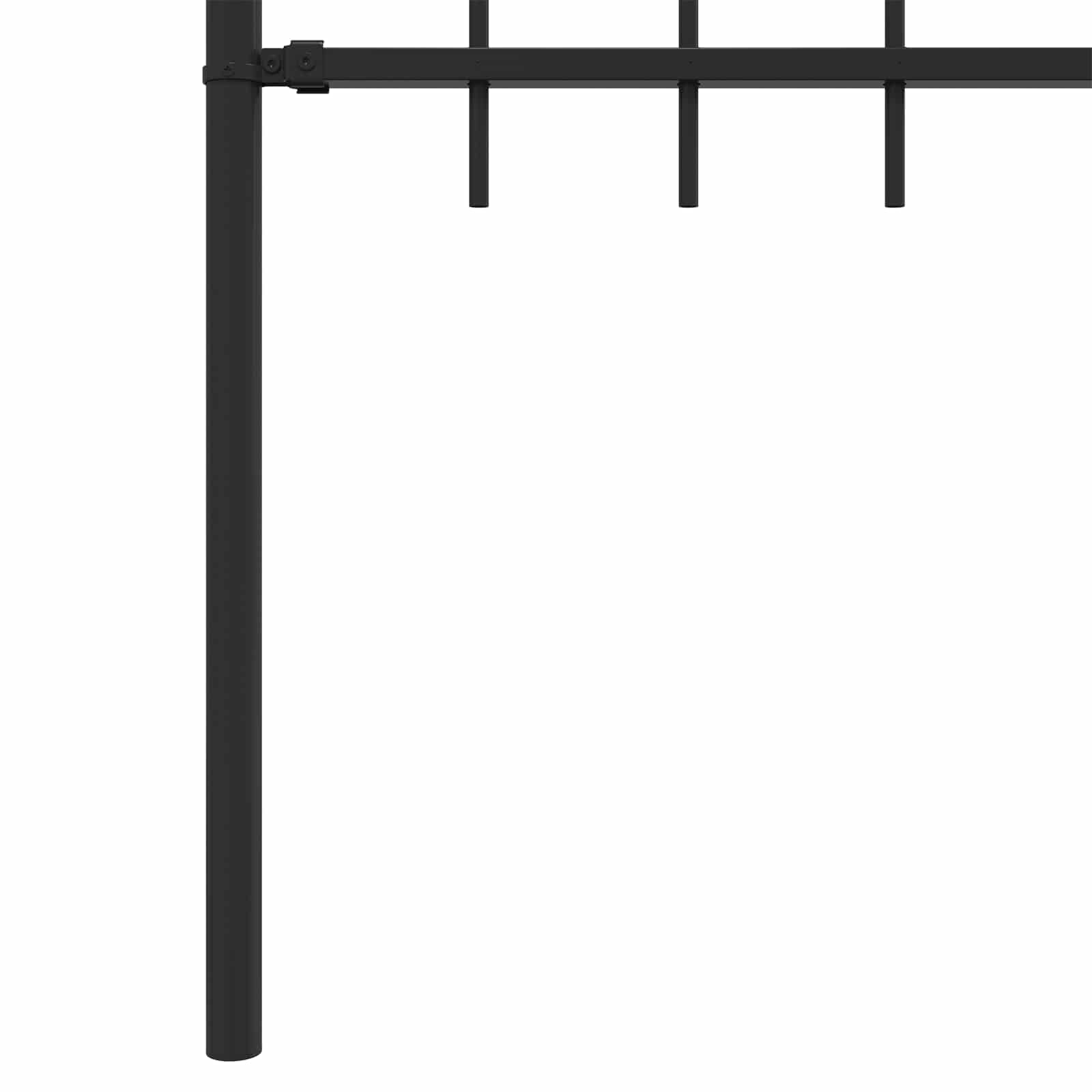 Recinzione a punte Nero 200 x 150 cm 42030087