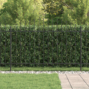 Recinzione a punte Nero 200 x 130 cm 42030088