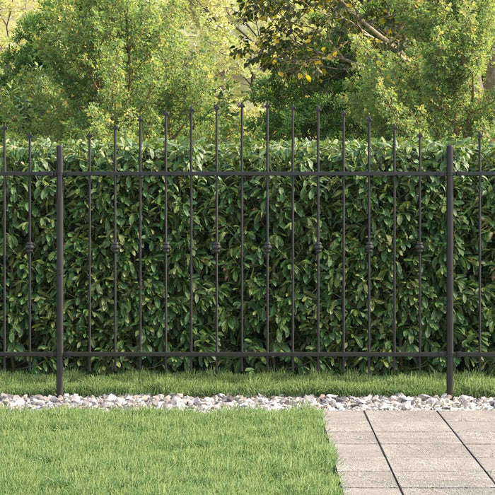 Recinzione a punte Nero 200 x 130 cm 42030088