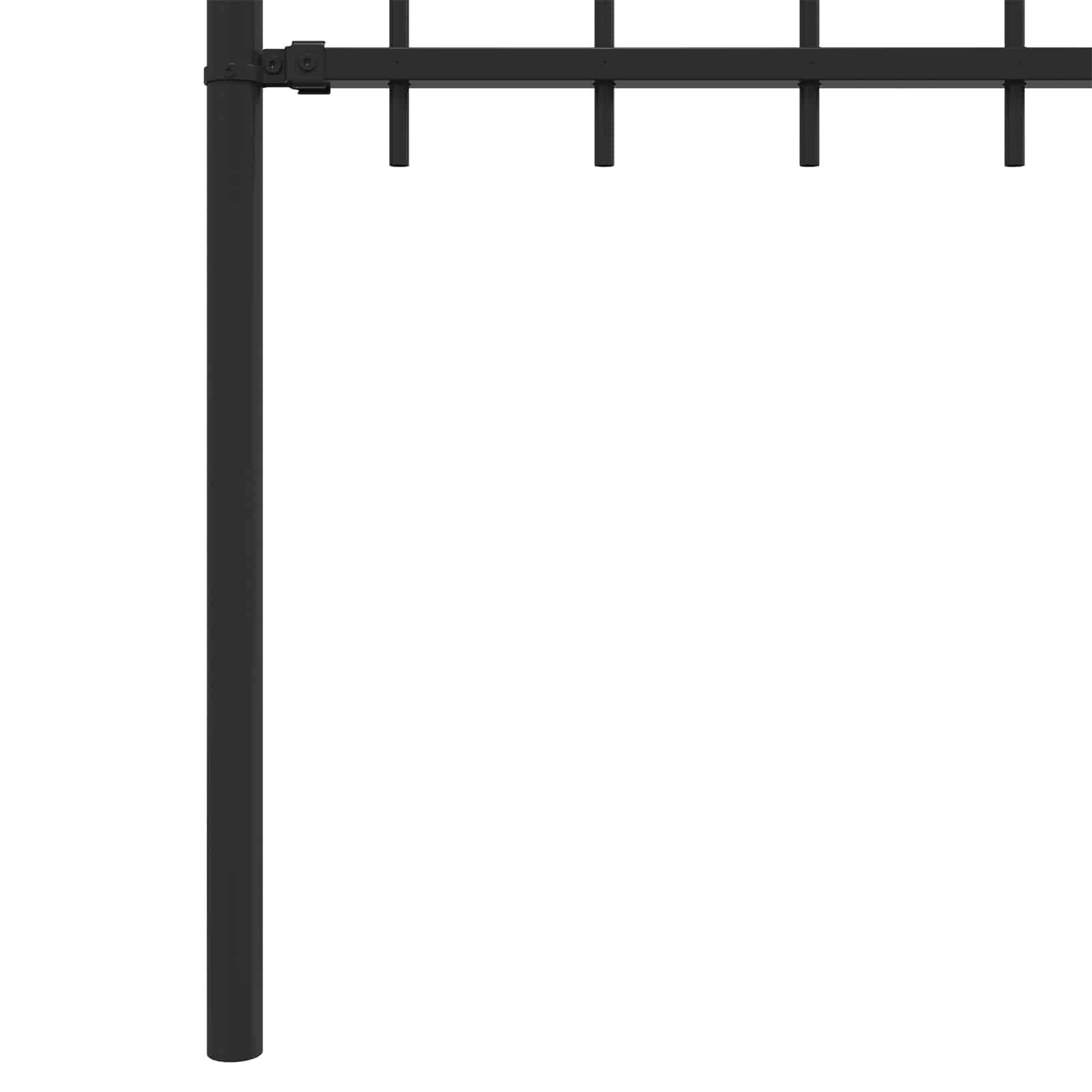 Recinzione a Cerchio Nero 200 x 200 cm 42030099
