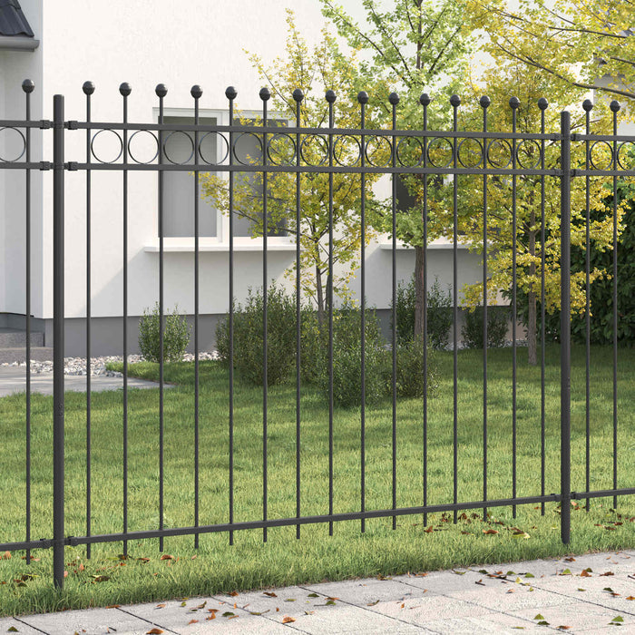 Recinzione a Cerchio Nero 200 x 200 cm 42030099