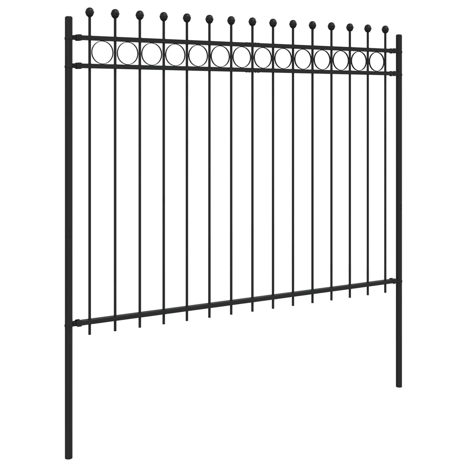 Recinzione a Cerchio Nero 200 x 200 cm 42030099