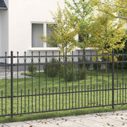 Recinzione a anello con picchetti Nero 200 x 150 cm 42030107