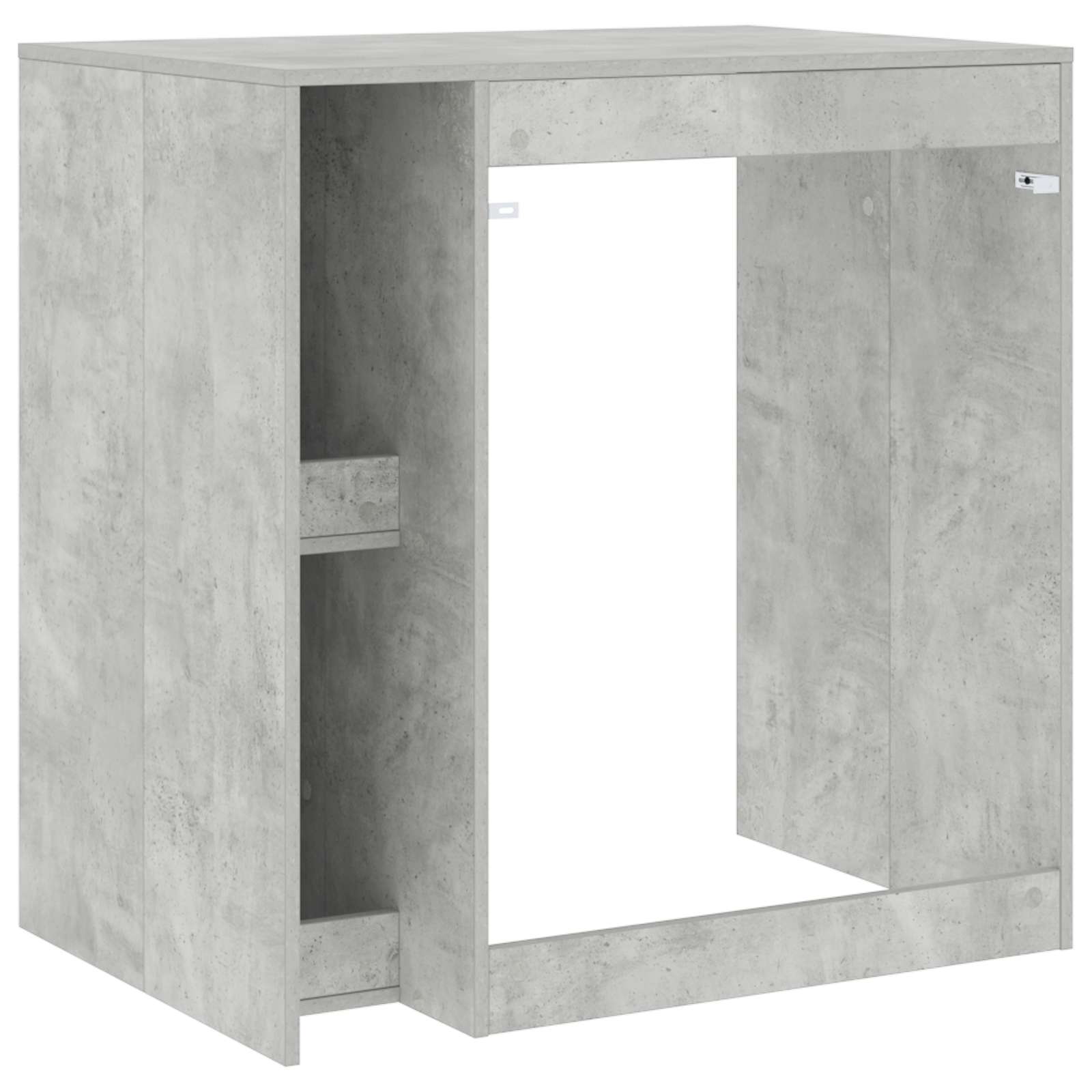 Mobiletto per lavatrice con porta Calcestruzzo 87 x 60 x 89 cm 8006803