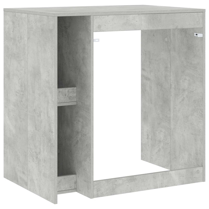 Mobiletto per lavatrice con porta Calcestruzzo 87 x 60 x 89 cm 8006803