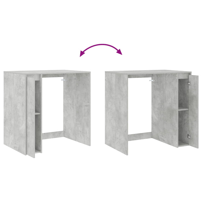 Mobiletto per lavatrice con porta Calcestruzzo 87 x 60 x 89 cm 8006803