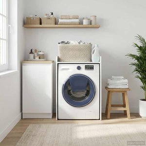 Mobiletto per lavatrice Bianco 67,5 x 48 x 97 cm 8006816