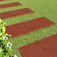 Pietra da Passo 6 pcs Rosso 60,5 x 25 x 2 cm Gomma 42030079