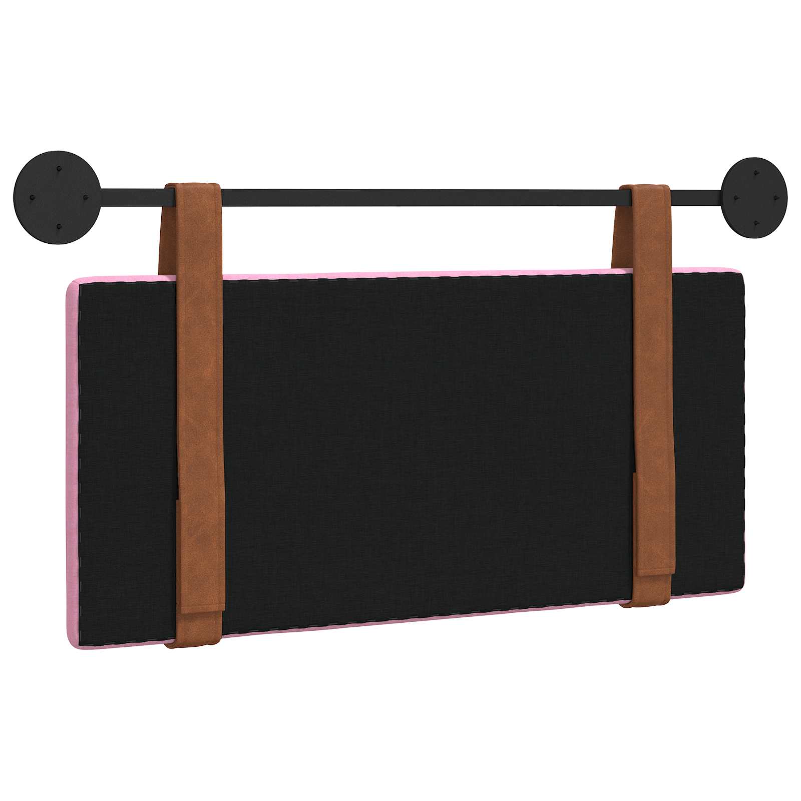 Testata appesa Tinta unita Rosa 80 x 40 cm Legno multistrato 42031343