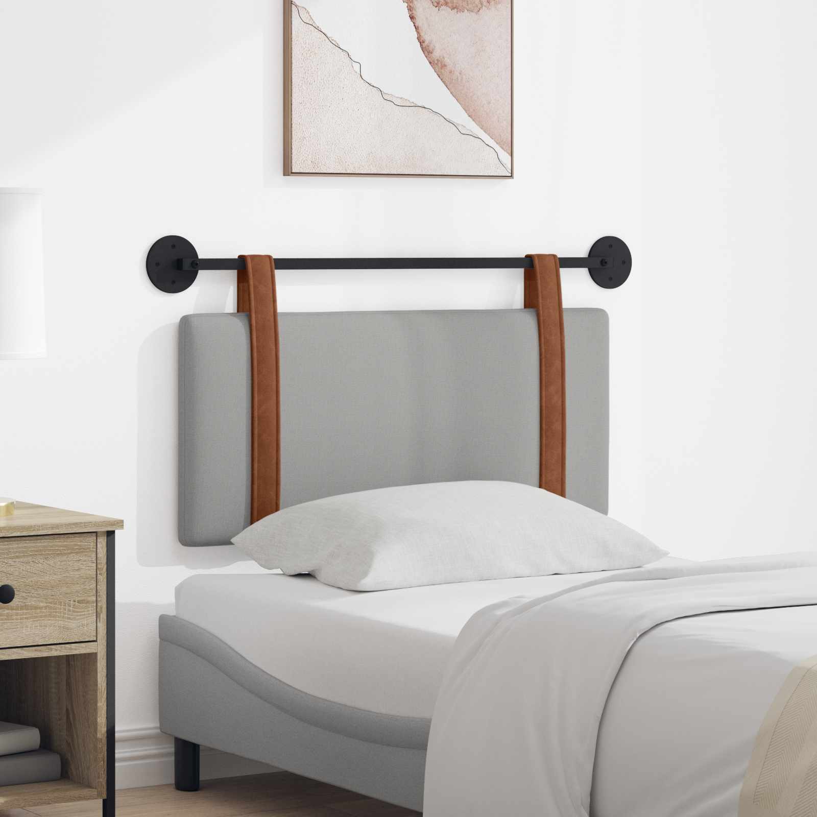 Testata appesa Grigio Nuvola 90 x 40 cm Legno multistrato 42031362