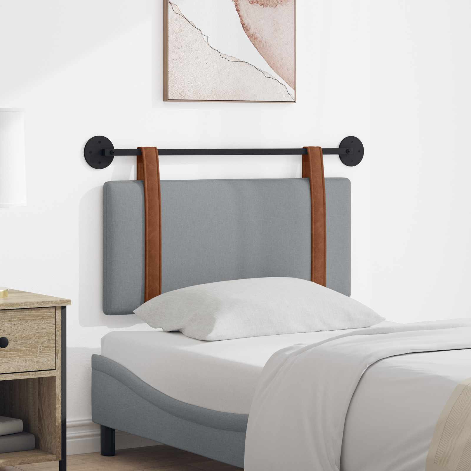Testata appesa Grigio chiaro 90 x 40 cm Legno multistrato 42031363