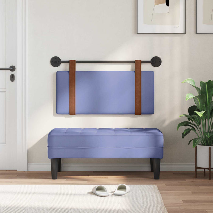 Testata appesa Blu jeans 90 x 40 cm Legno multistrato 42031374