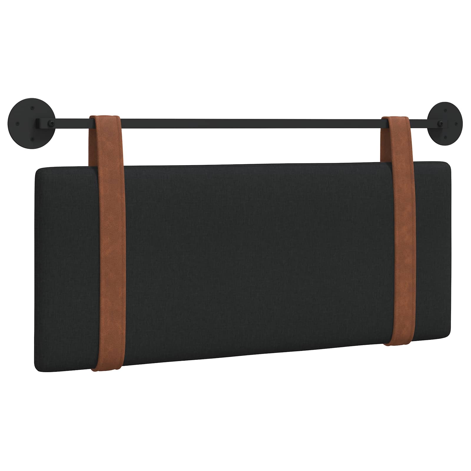 Testata appesa Tinta unita Nero 100 x 40 cm Legno multistrato 42031395