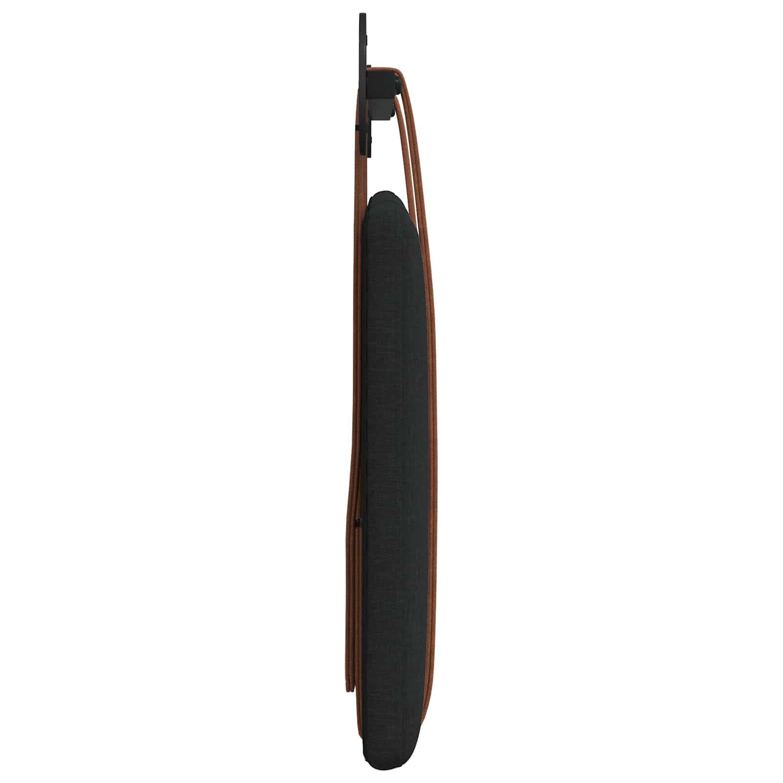 Testata appesa Tinta unita Nero 100 x 40 cm Legno multistrato 42031395