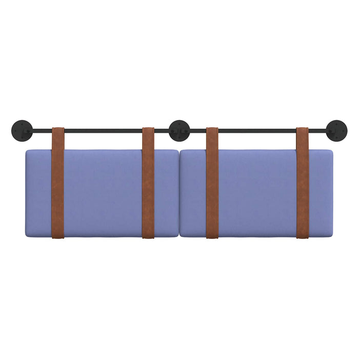 Testata appesa Blu jeans 120 x 40 cm Legno multistrato 42031434