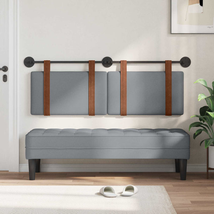 Testata appesa Grigio chiaro 140 x 40 cm Legno multistrato 42031453