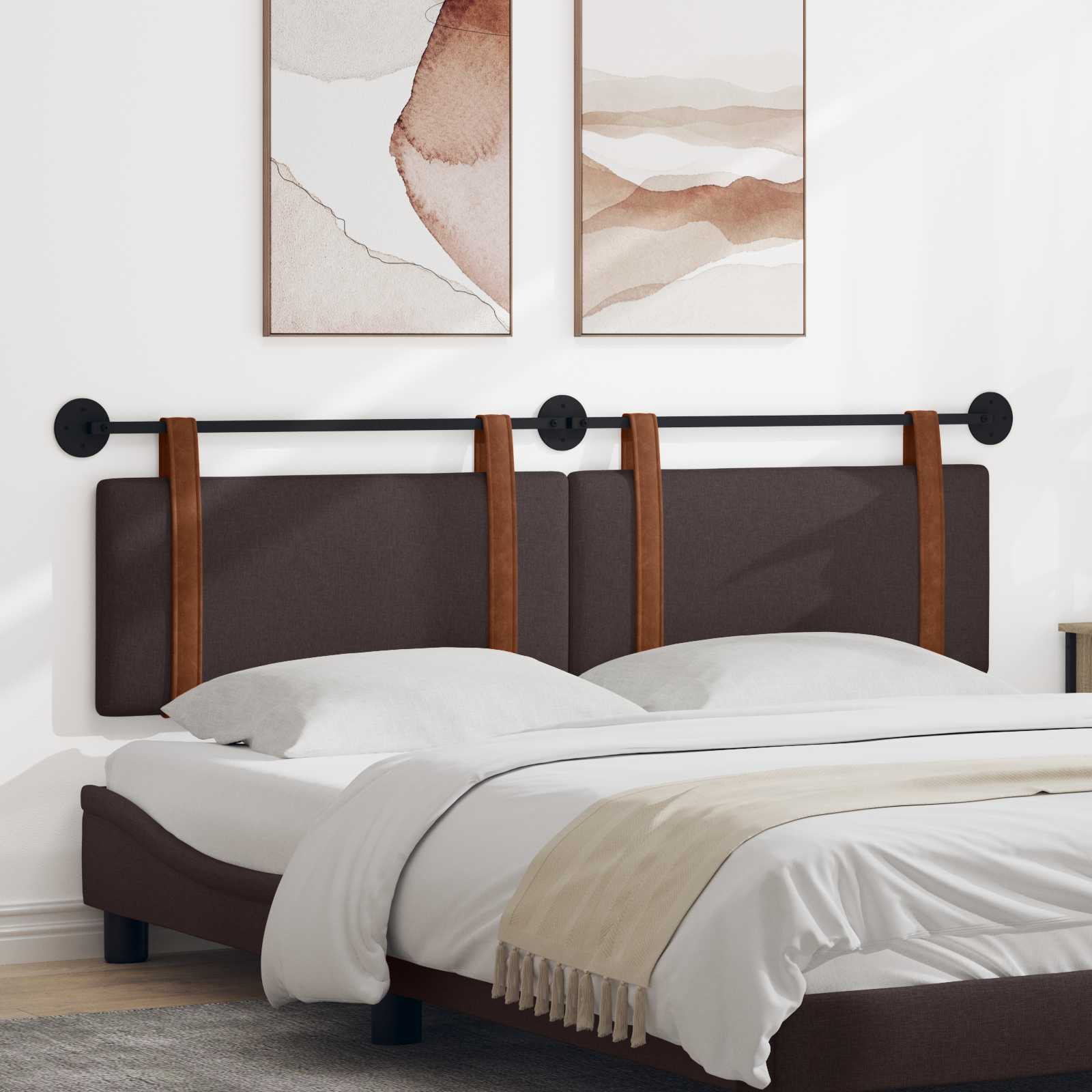Testata appesa Marrone Scuro 160 x 40 cm Legno multistrato 42031487