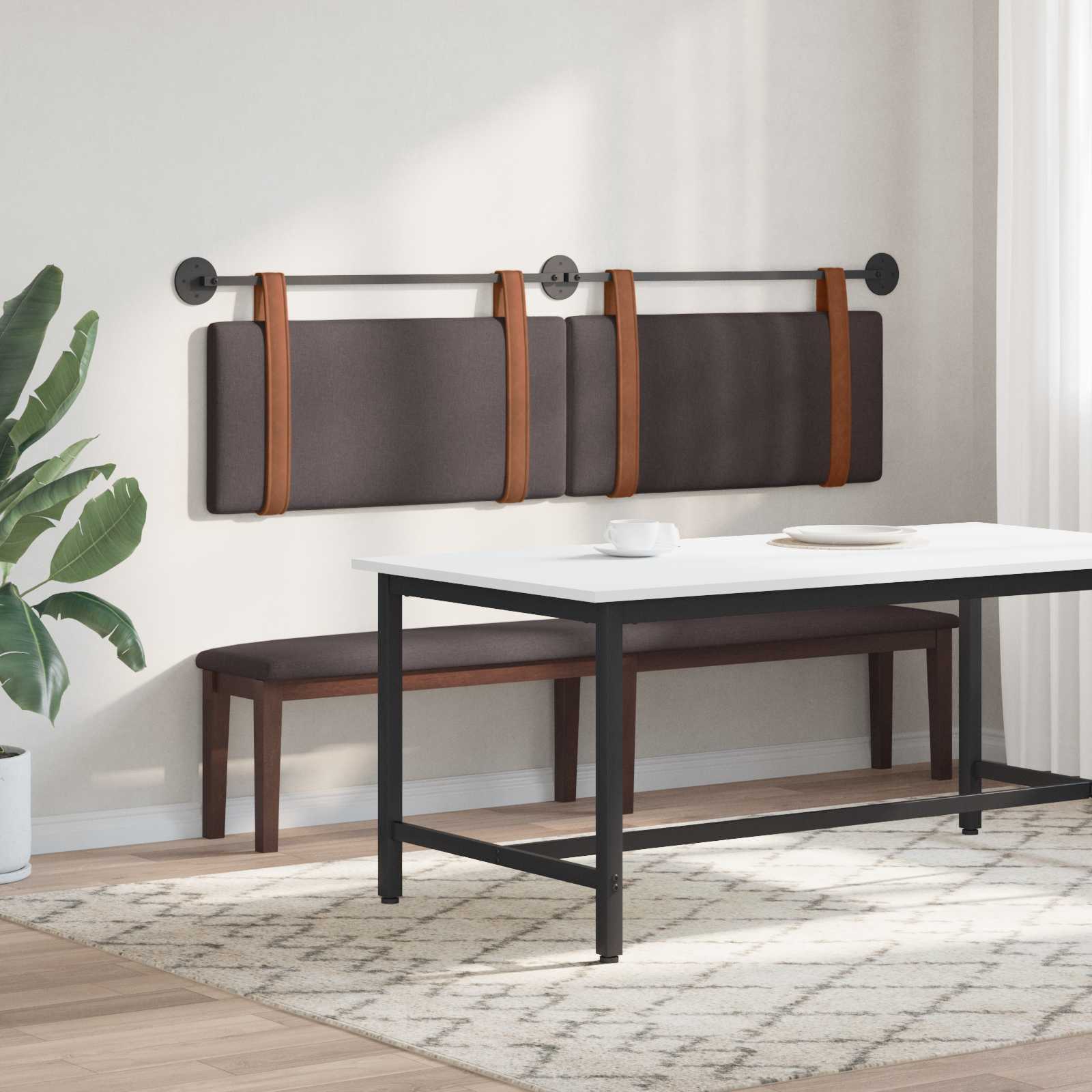 Testata appesa Marrone Scuro 160 x 40 cm Legno multistrato 42031487